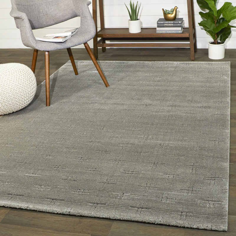 Ebern Designs Jessika Abstract Gray Area Rug Wayfair